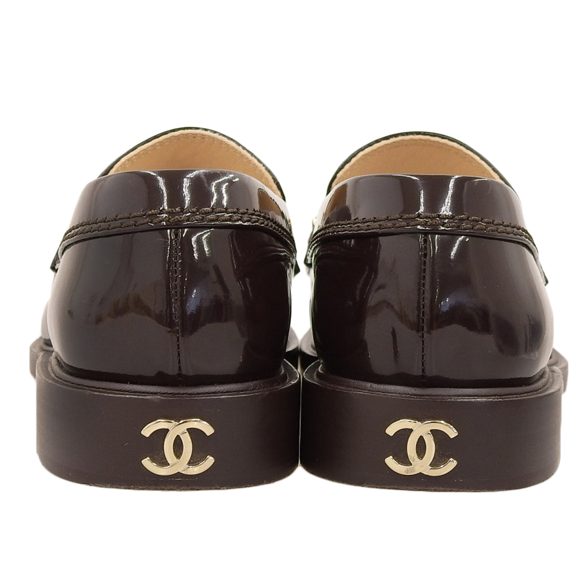 Logo loafers, size 37 1/2.