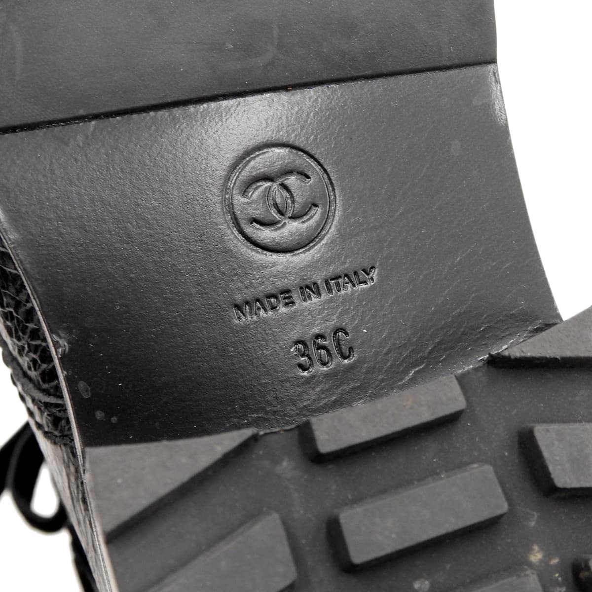 天鹅绒可可标志珍珠装饰系带靴 36码