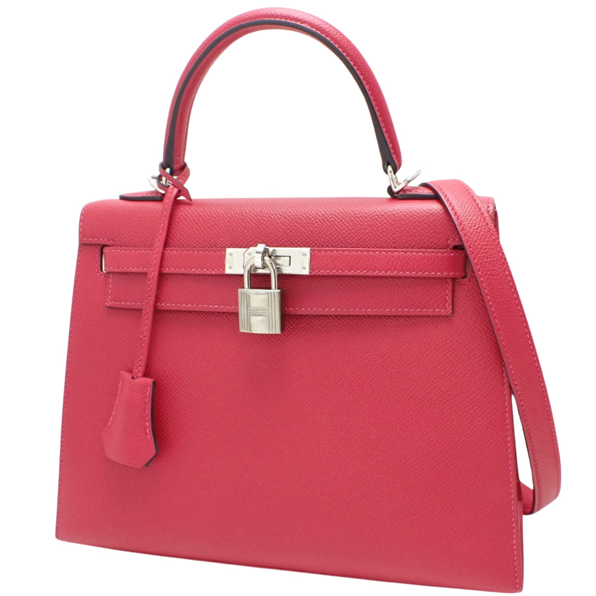 ケリー ヴェルソ25 (外縫い) エプソン フランボワーズ/ルージュセリエ シルバー金具 Z刻印