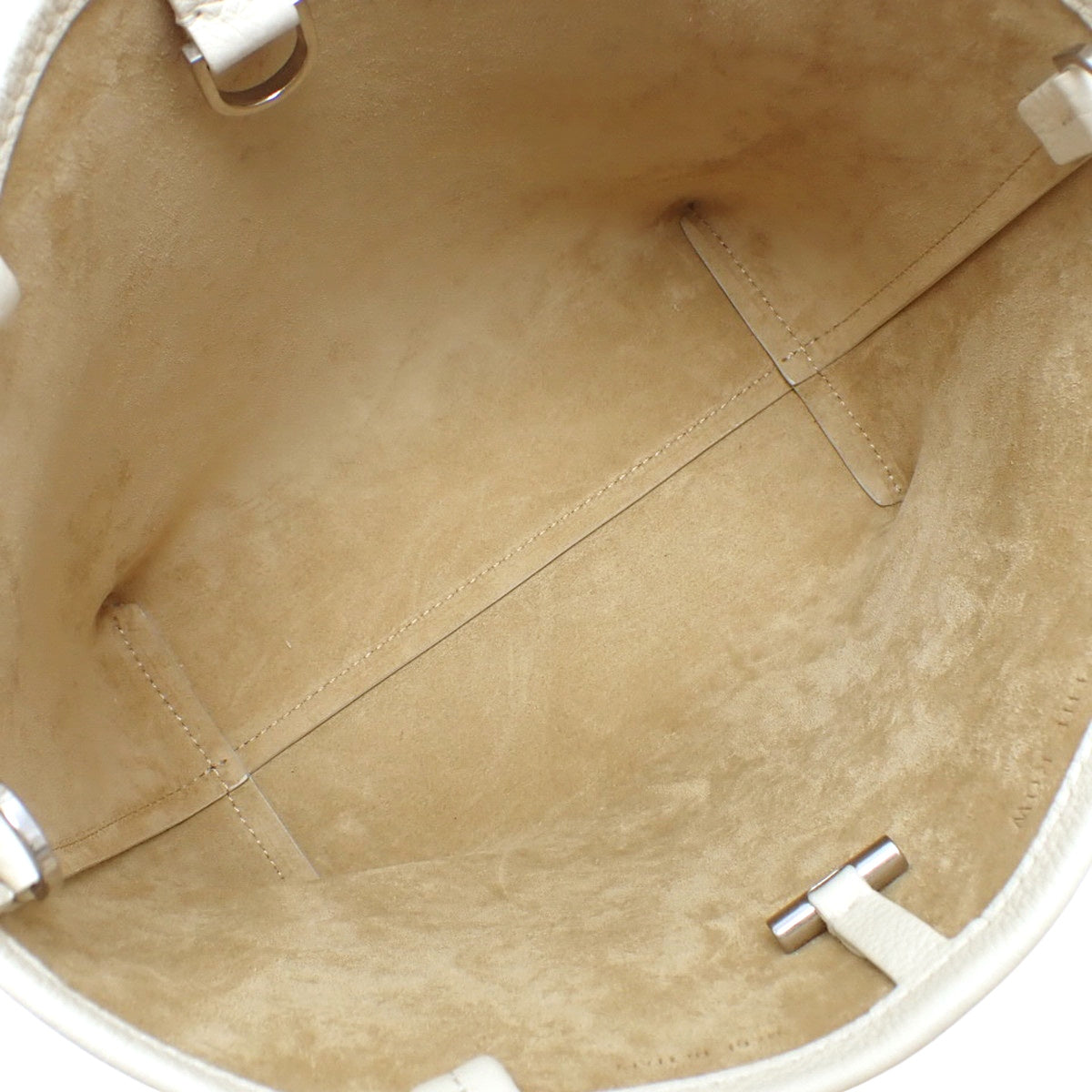 Park 手提包，小号，米白色