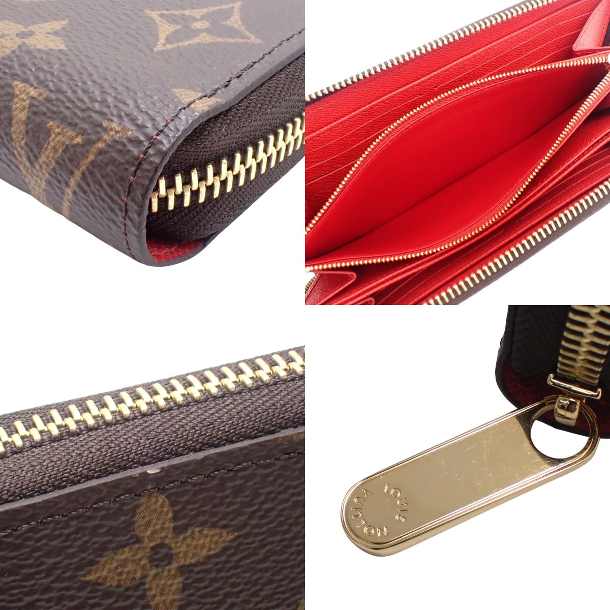 Monogram Zippy Wallet 经典老花帆布 罂粟红 M41896