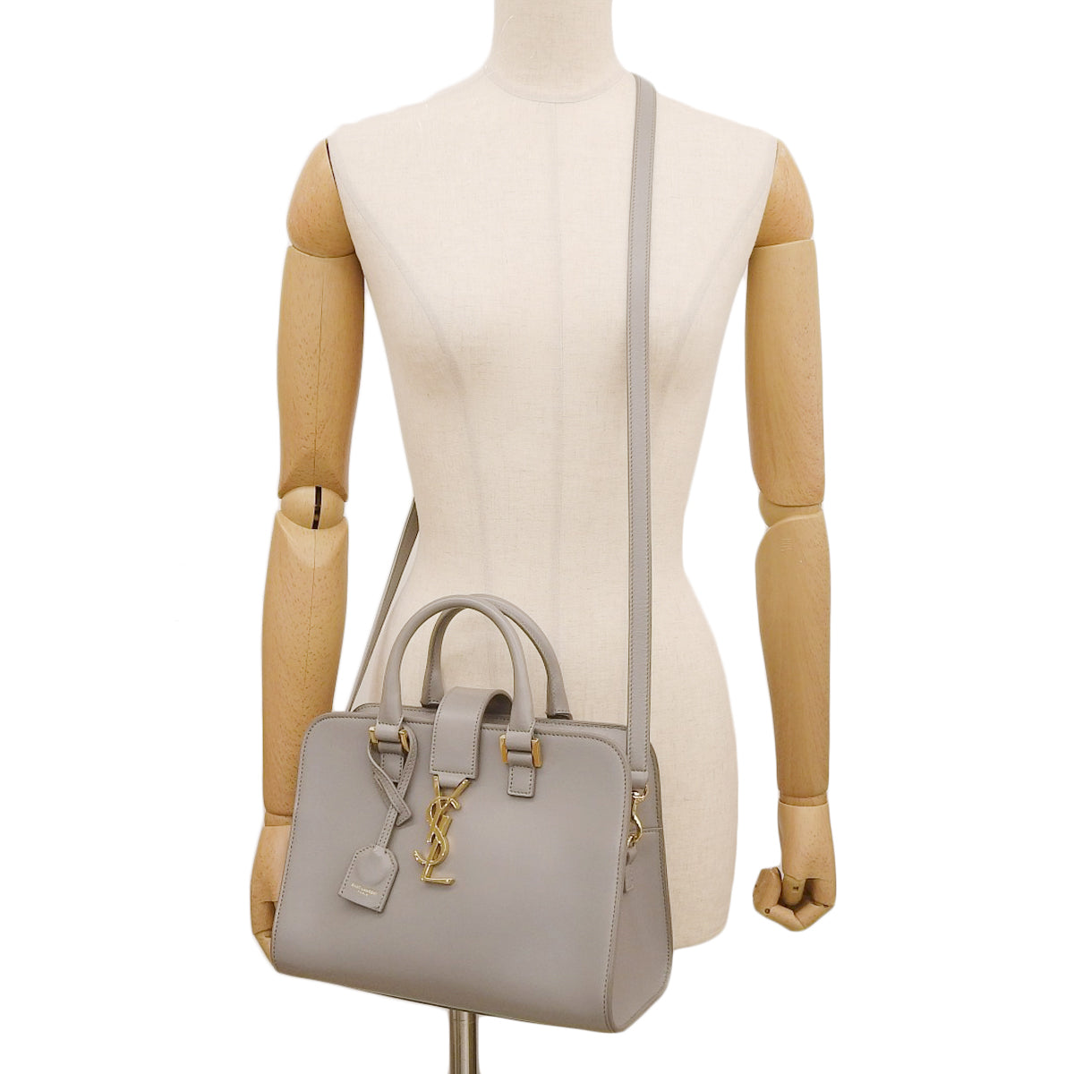 Baby Cabas 皮革灰褐色 568853