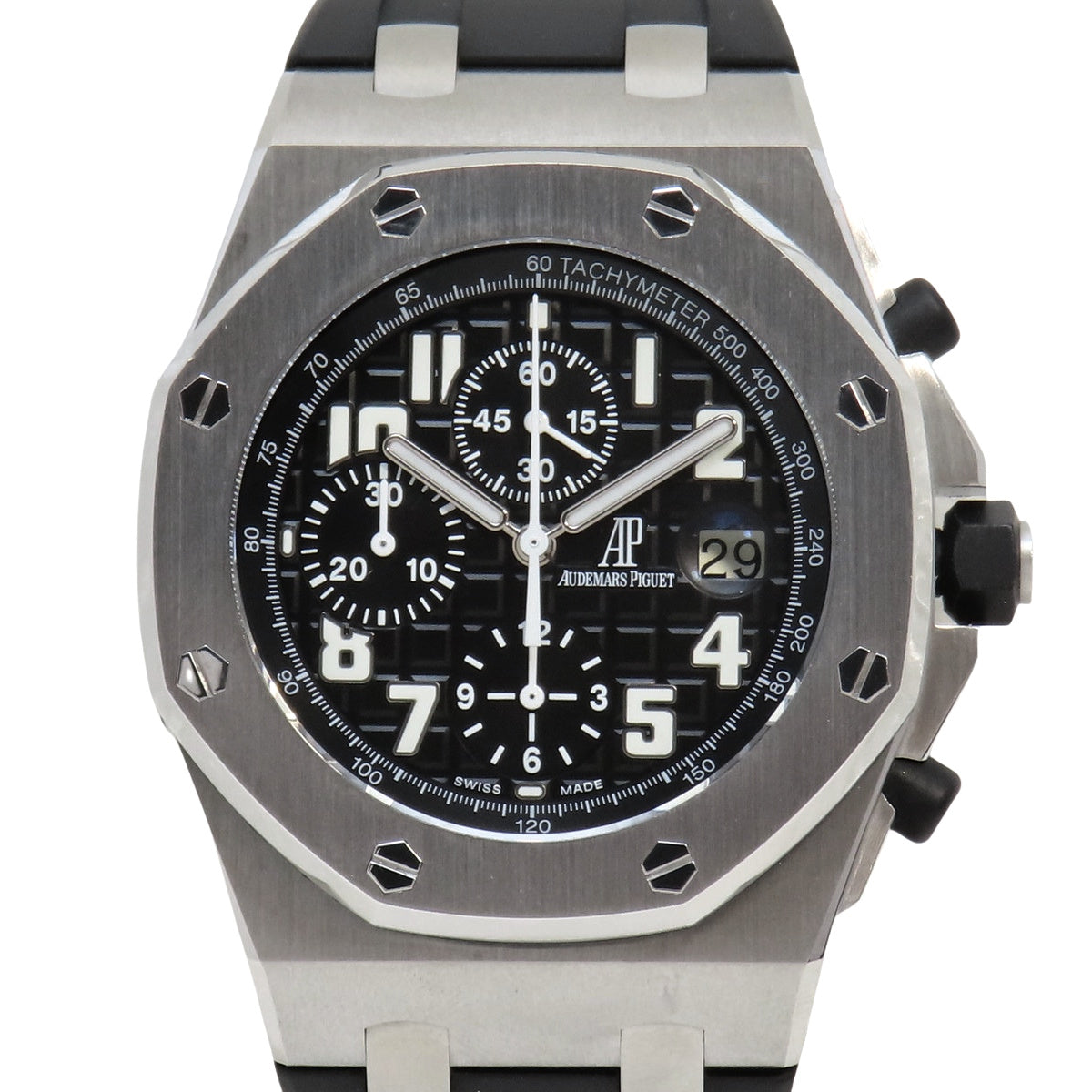 ロイヤルオーク オフショア クロノグラフ 26020ST.OO.D001IN.01.A SS/ラバー ブラック 自動巻き メンズ