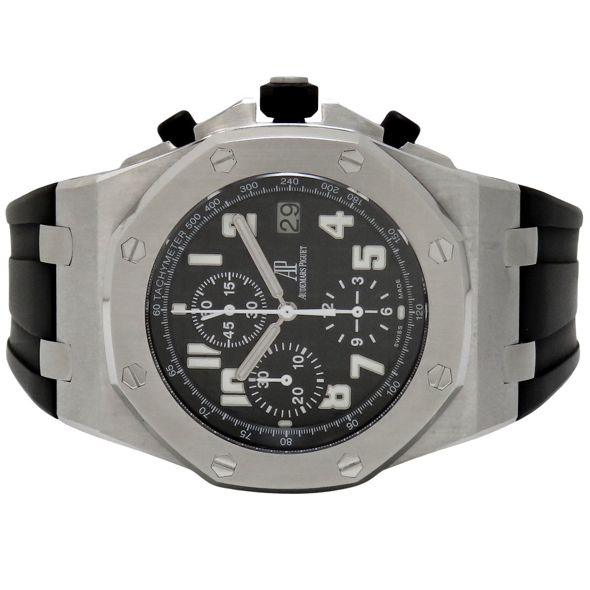 ロイヤルオーク オフショア クロノグラフ 26020ST.OO.D001IN.01.A SS/ラバー ブラック 自動巻き メンズ