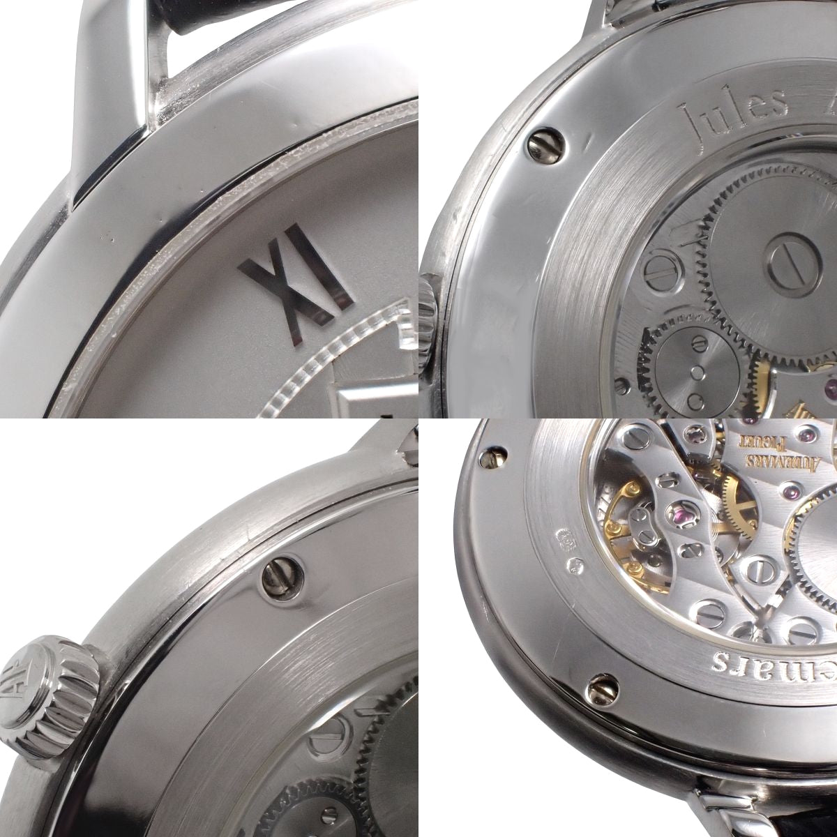 ジュールオーデマ クラシック 15056BC/O/0001/CR01 WG/革 ホワイト 手巻き メンズ