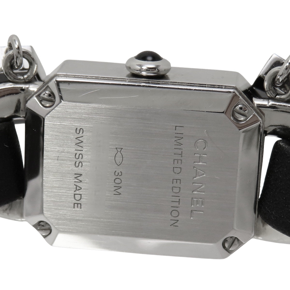 Premiere Wanted de Chanel 22 H7471 SS/Leather Black Quartz Women's