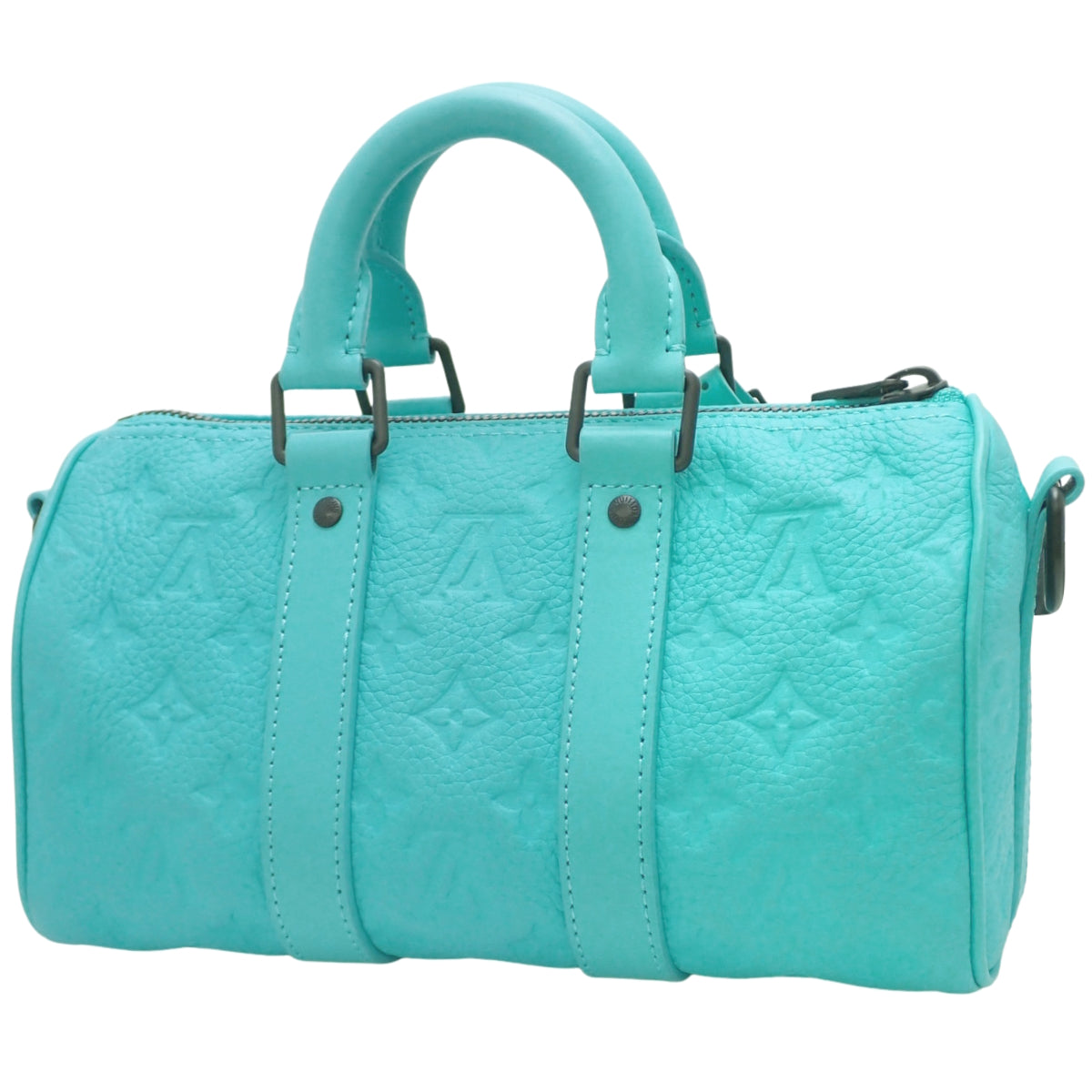 Keepall Bandouliere 25 Monogram Taurillon 绿松石色 M11996