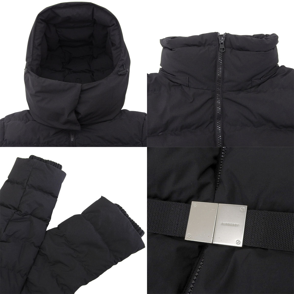 Belted Down Puffer Jacket M
