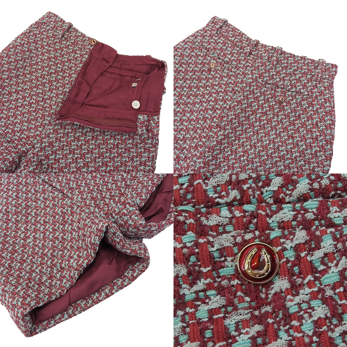 Tweed shorts, size 38