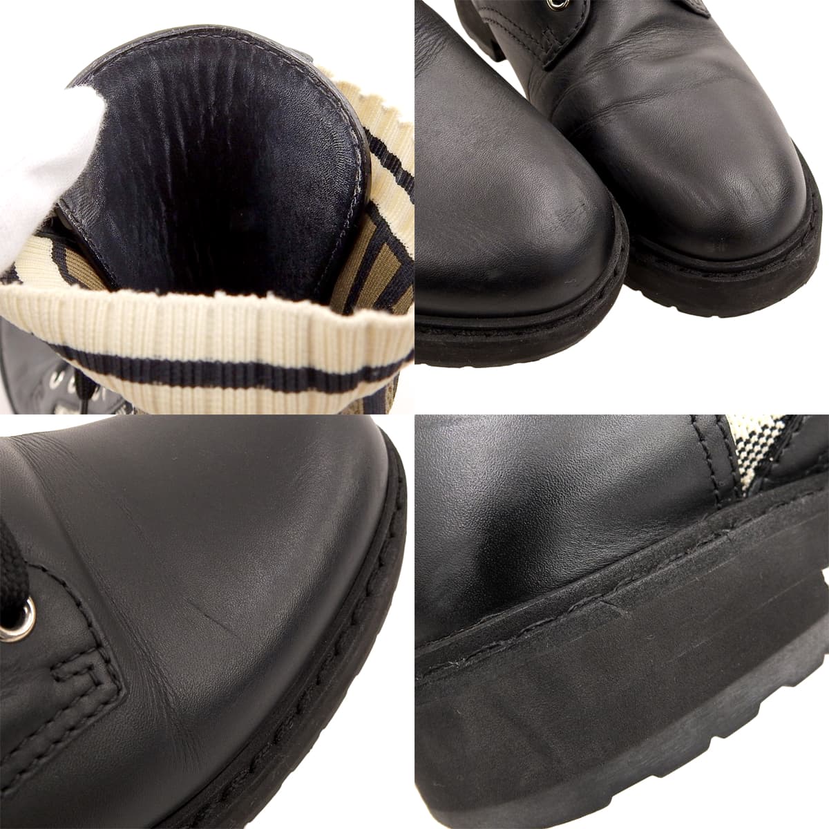 洛可可风格靴子 37码 格子图案 祖卡（Zukka）