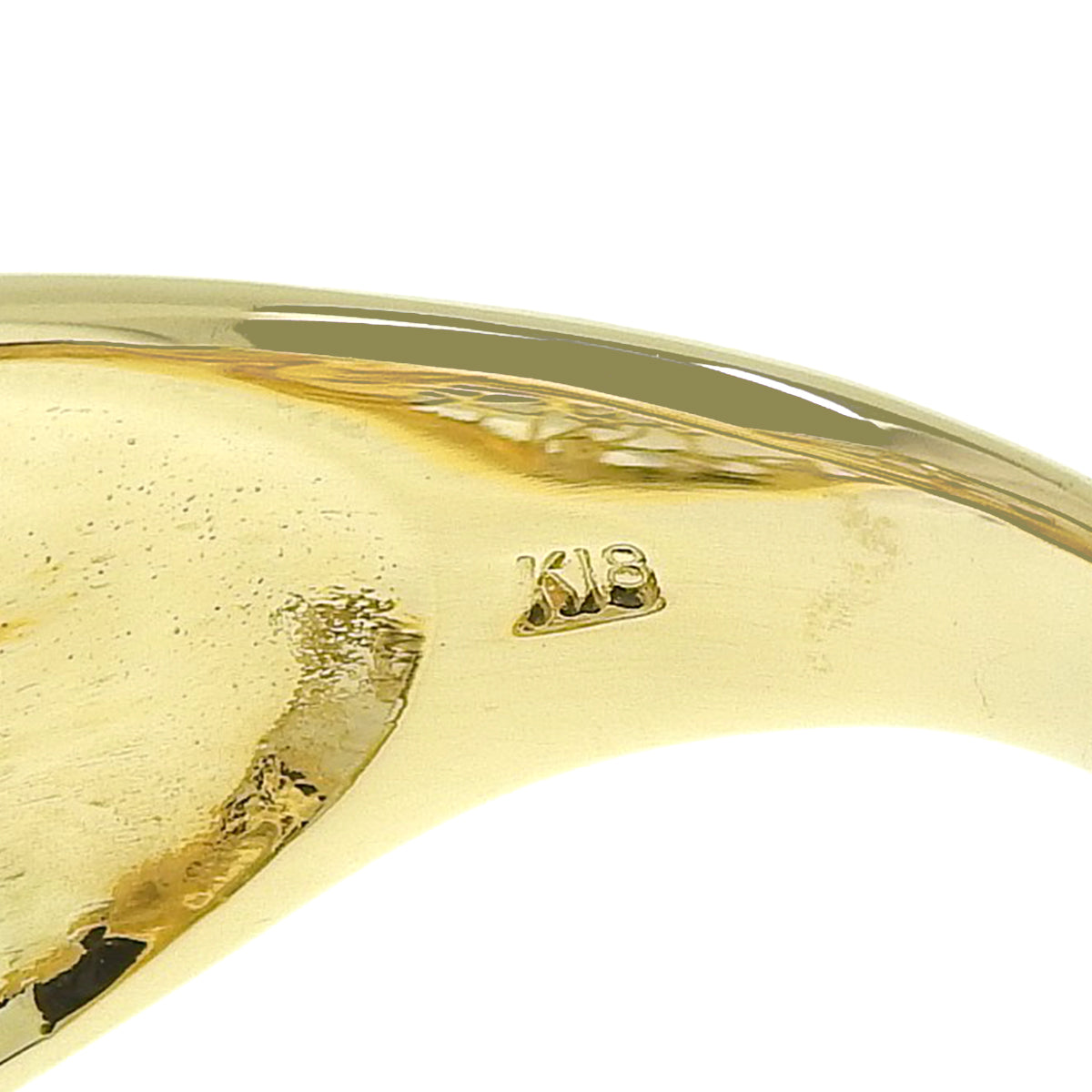 Diamond ring in yellow gold K18YG