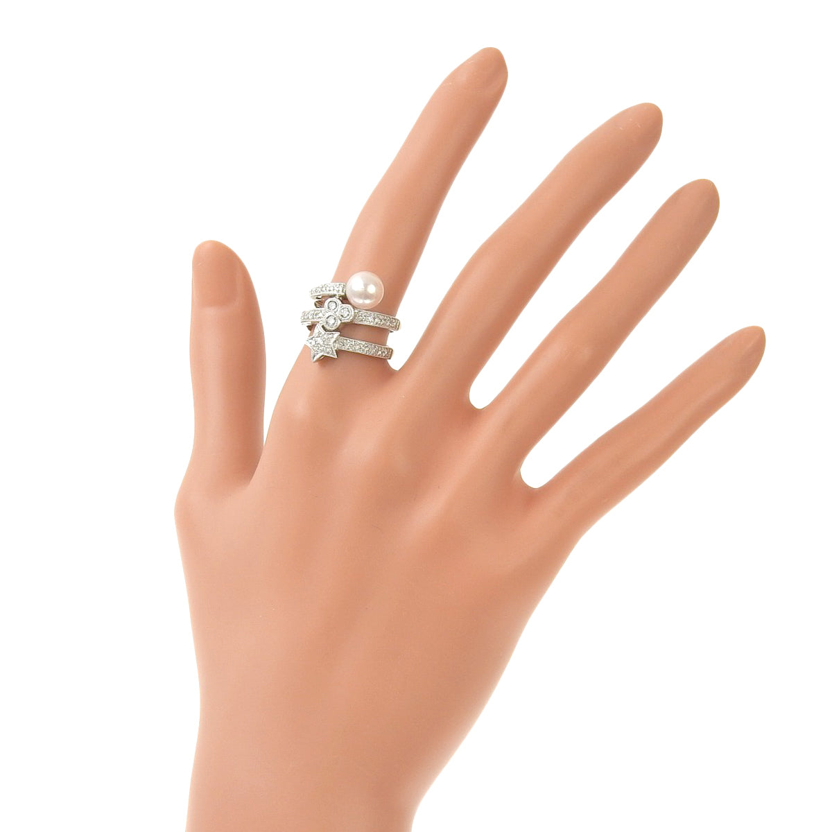 アコヤパール ダイヤモンド スター リング プラチナ Pt900