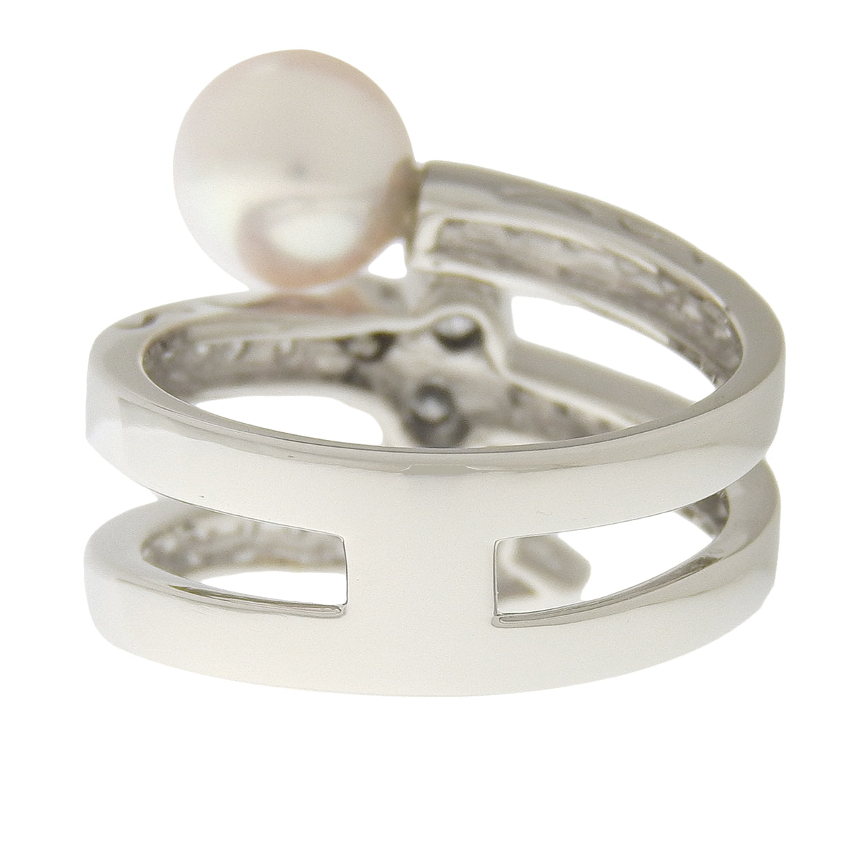 アコヤパール ダイヤモンド スター リング プラチナ Pt900