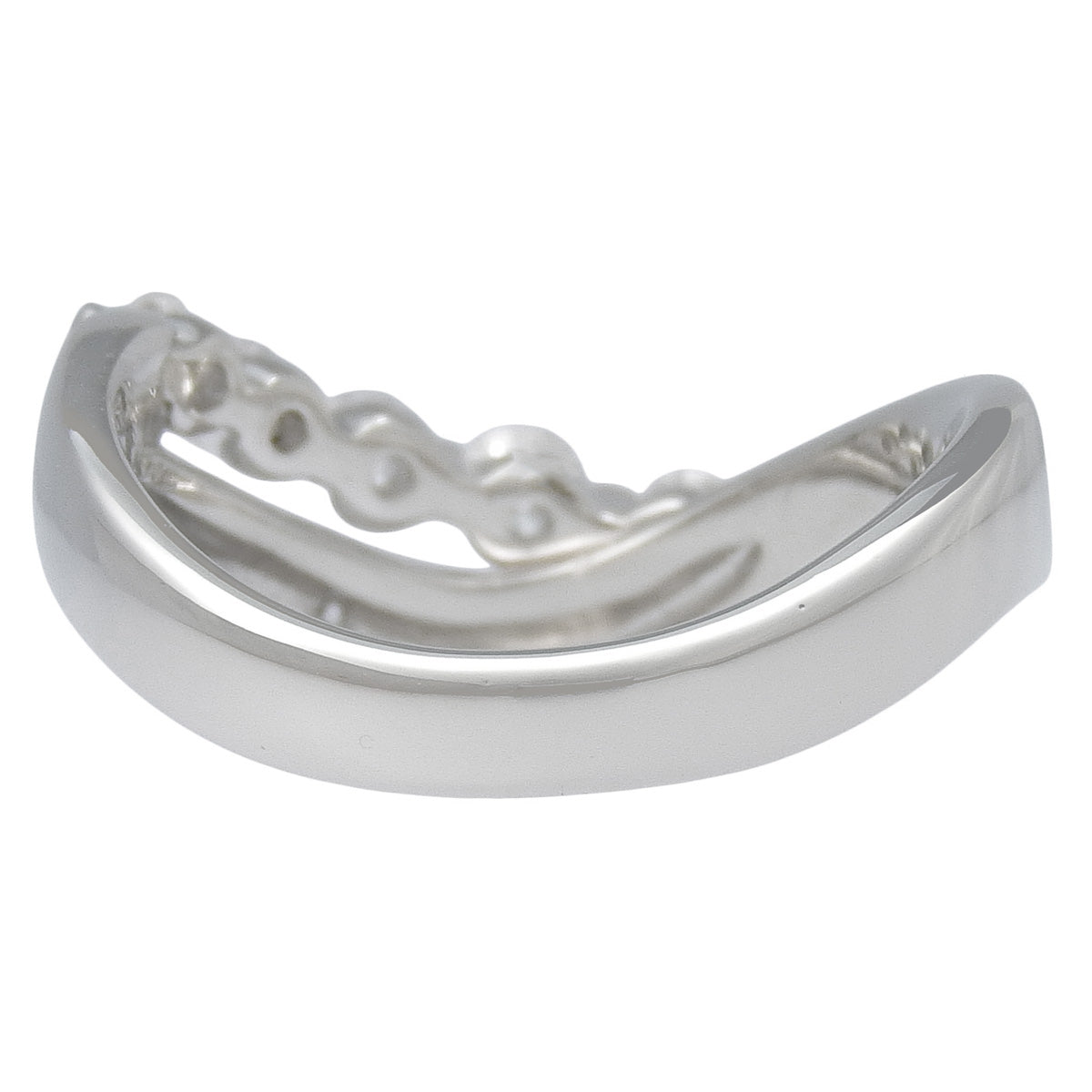 Diamond Ring D0.57 Platinum Pt900 8.0g Matte Finish