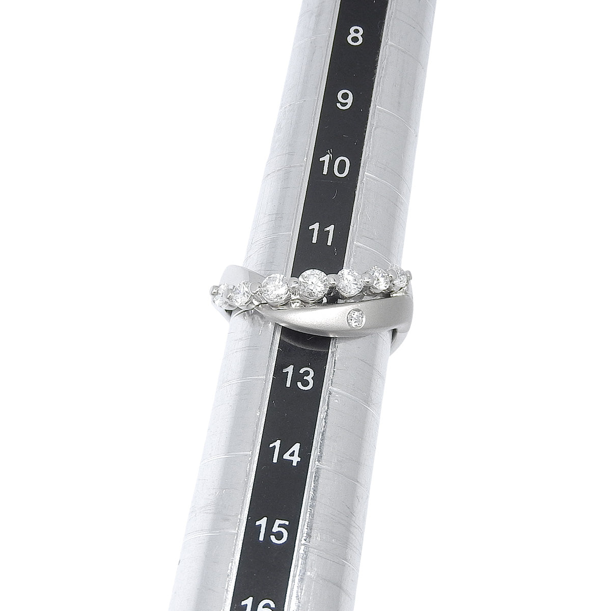 Diamond Ring D0.57 Platinum Pt900 8.0g Matte Finish