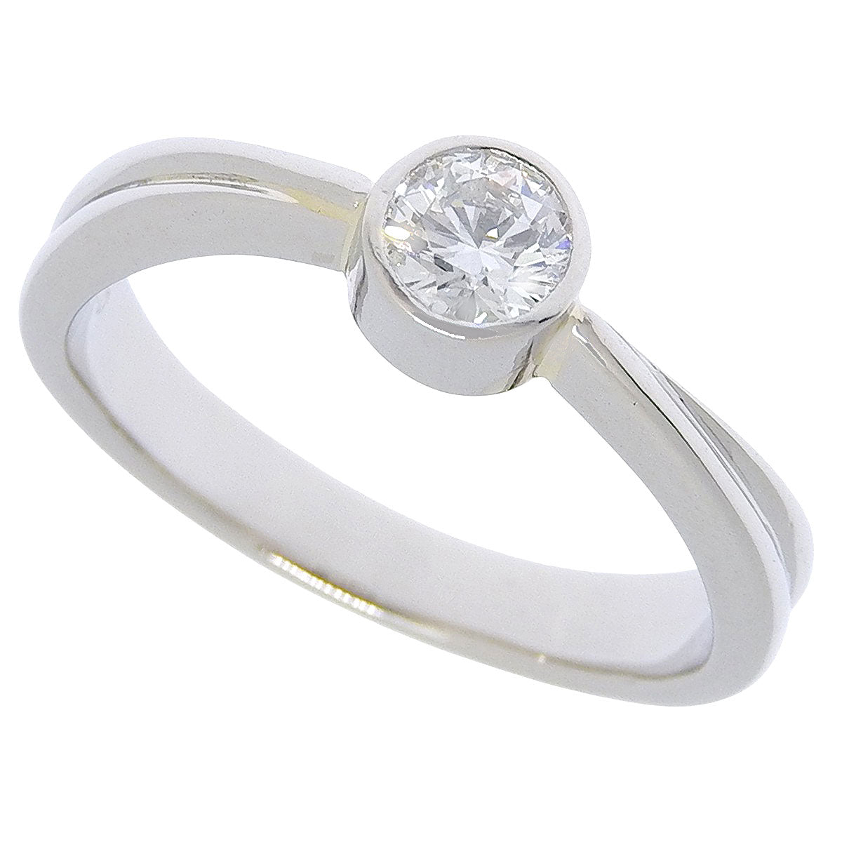 1PD ダイヤモンド リング D0.312 プラチナ Pt900 5.5g ジュエリー 1粒