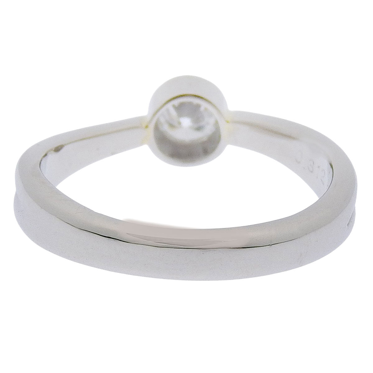1PD Diamond Ring D0.312 Platinum Pt900 5.5g Jewelry 1 Diamond