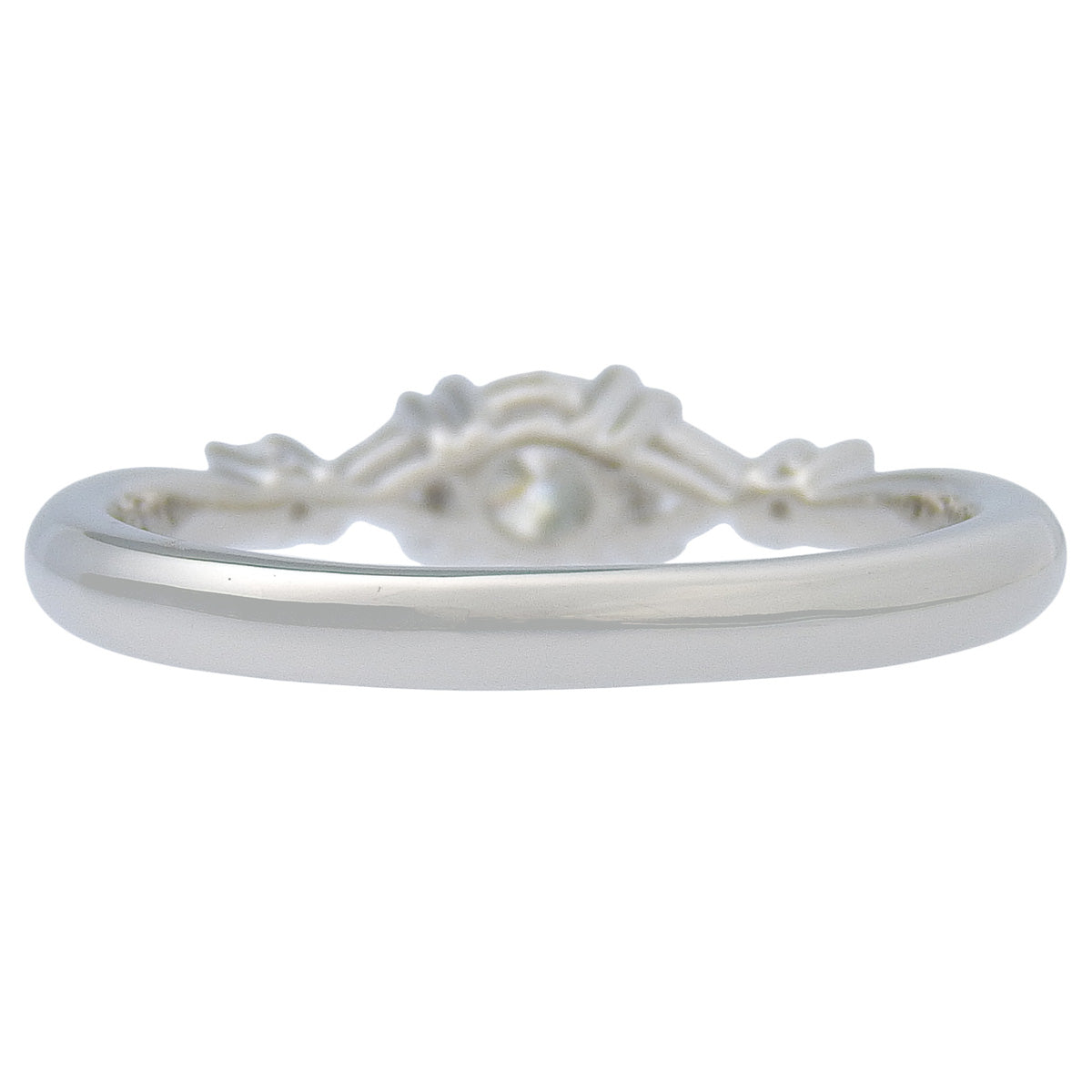 Diamond ring D0.29,0.15 Platinum Pt900 4.3g