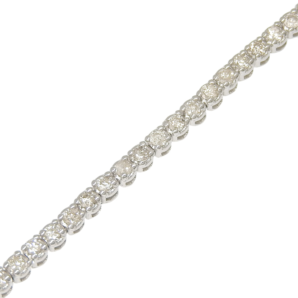 钻石网球手链 D1.00 白金 K18WG