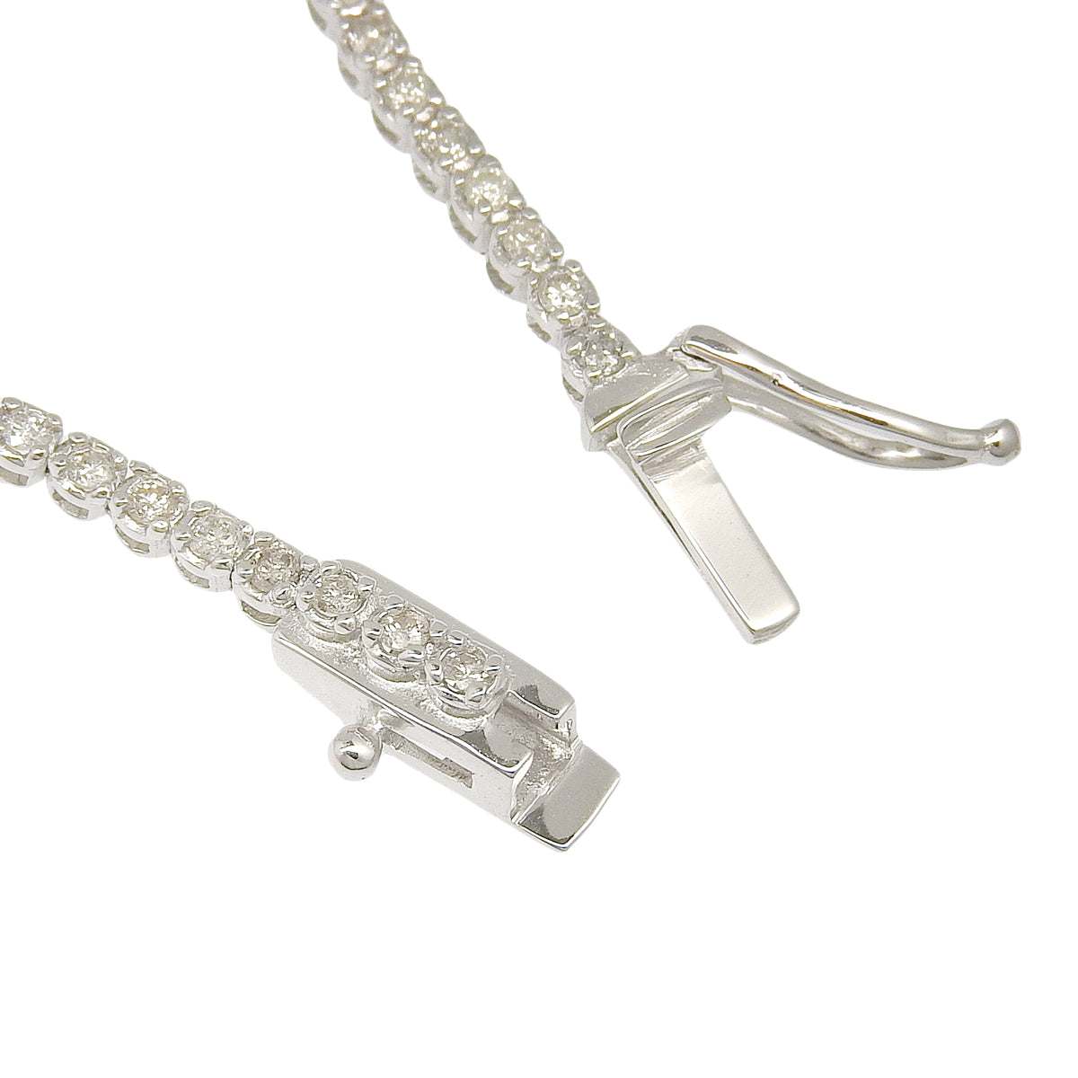 钻石网球手链 D1.00 白金 K18WG