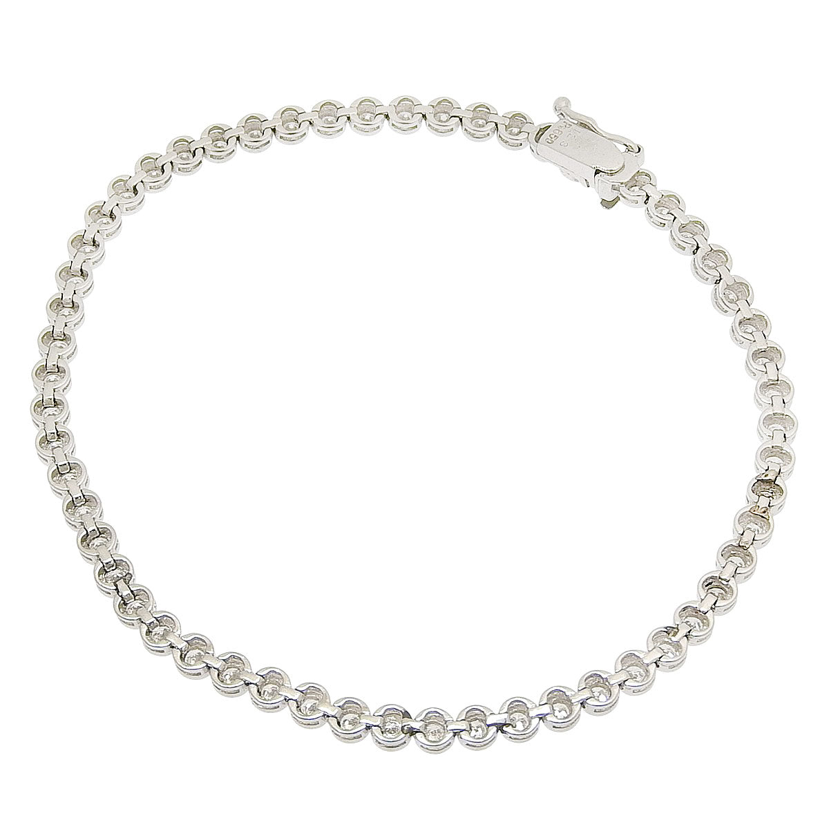 Tennis bracelet D1.23 Pt850 9.5g