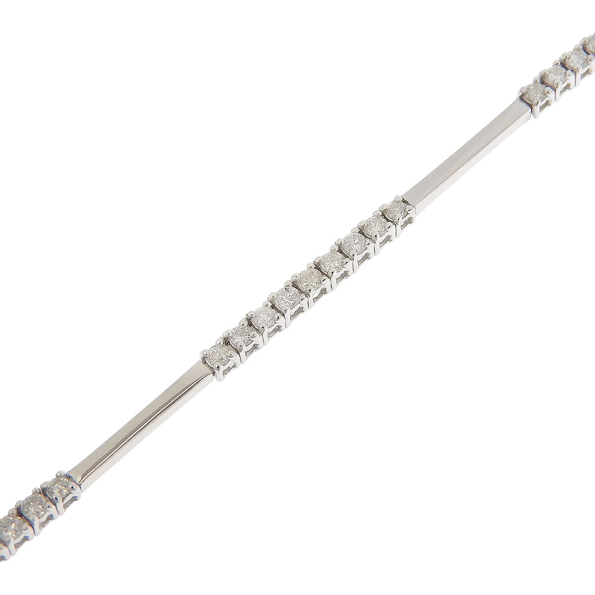 ダイヤモンド ブレスレット D1.05 ホワイトゴールド K18WG 5.0g