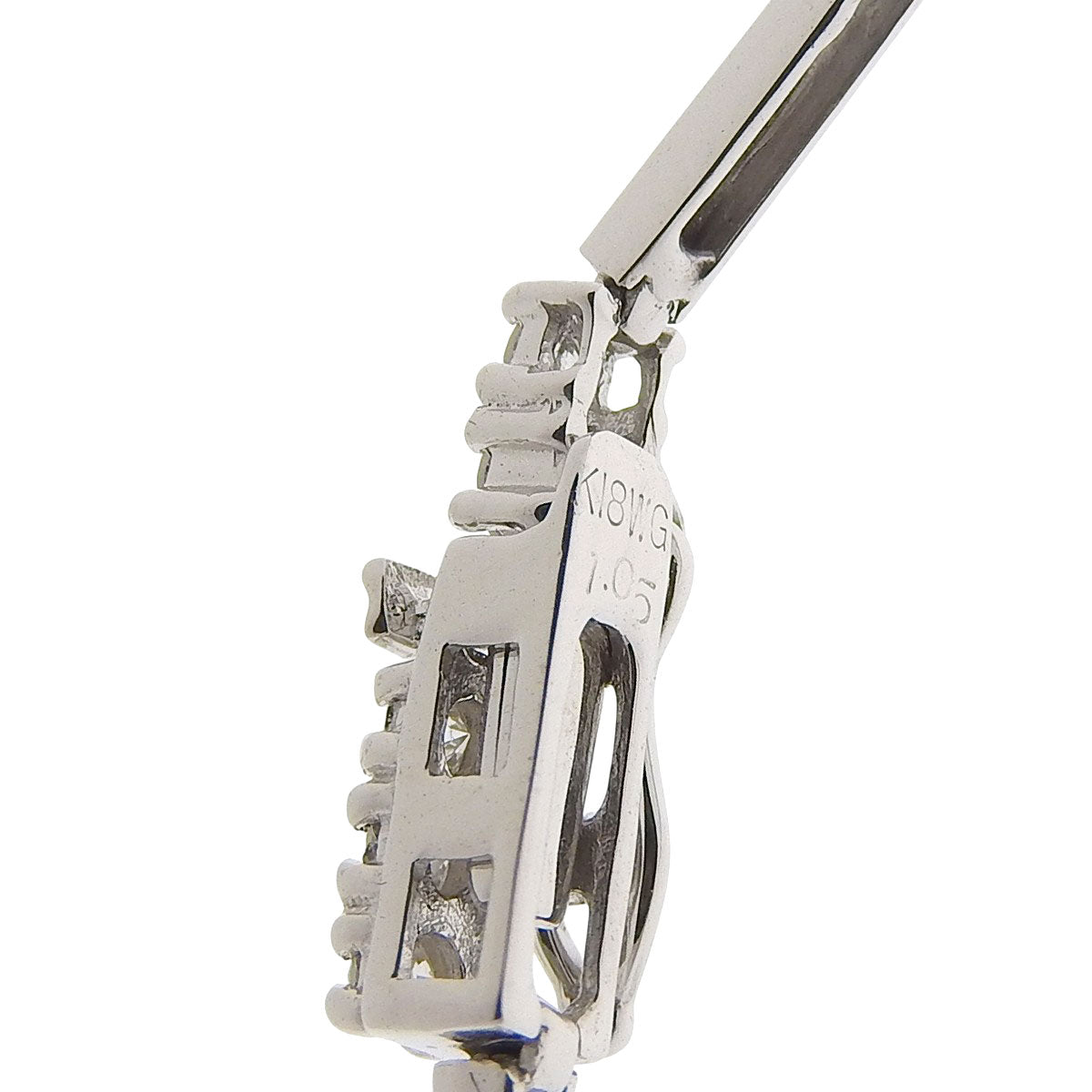 ダイヤモンド ブレスレット D1.05 ホワイトゴールド K18WG 5.0g