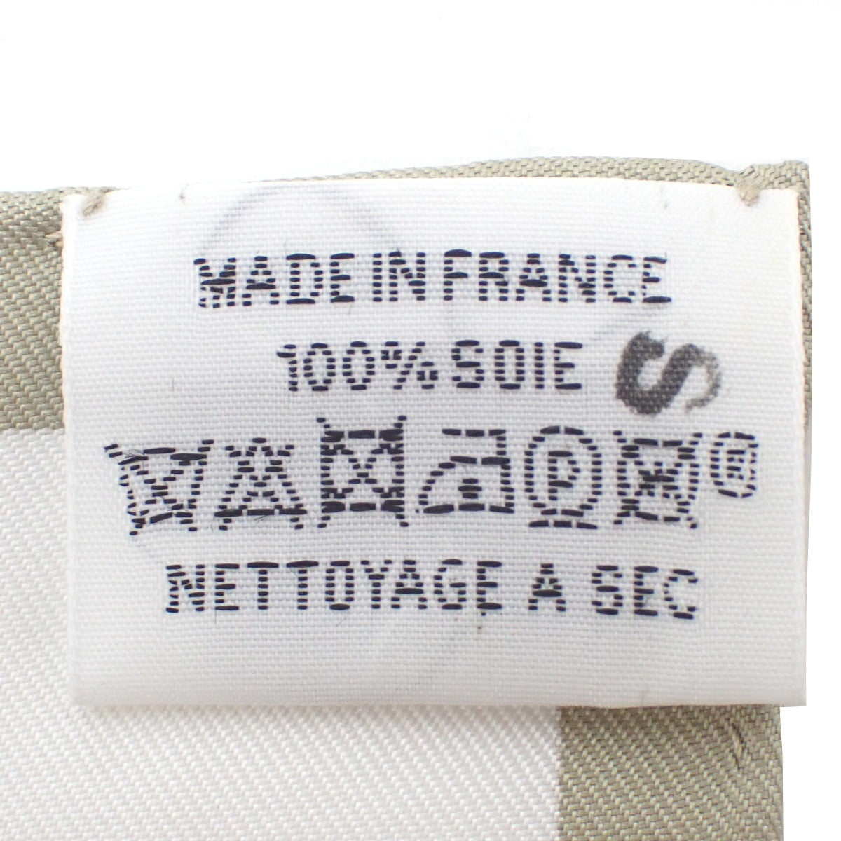 Brides et Destin, Carre 90 silk scarf, Veil Argent/Khaki/Corail