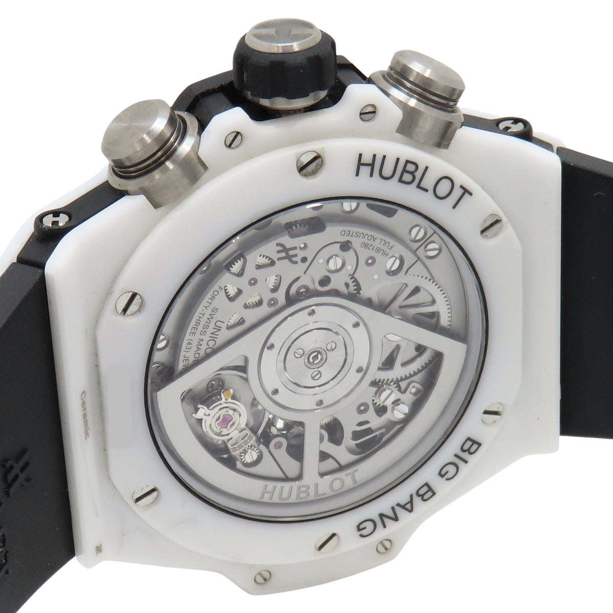 Big Bang Unico 421.HX.1170.RX CE/Rubber Skeleton Automatic Men's Watch