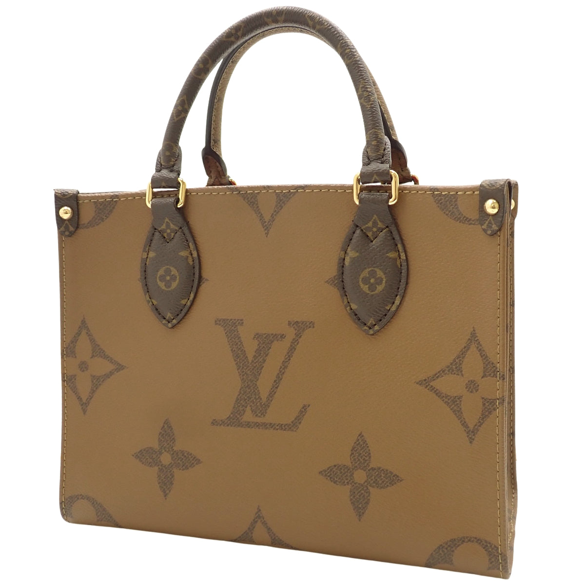 Monogram Giant Reverse On The Go PM, Brown Camel, M46373