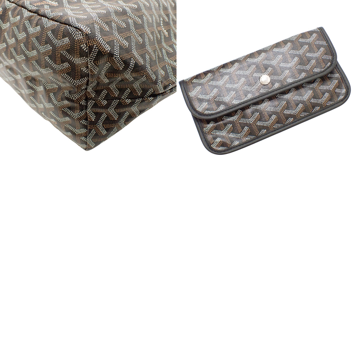 圣路易斯 PM PVC涂层帆布 Goyardine帆布黑色