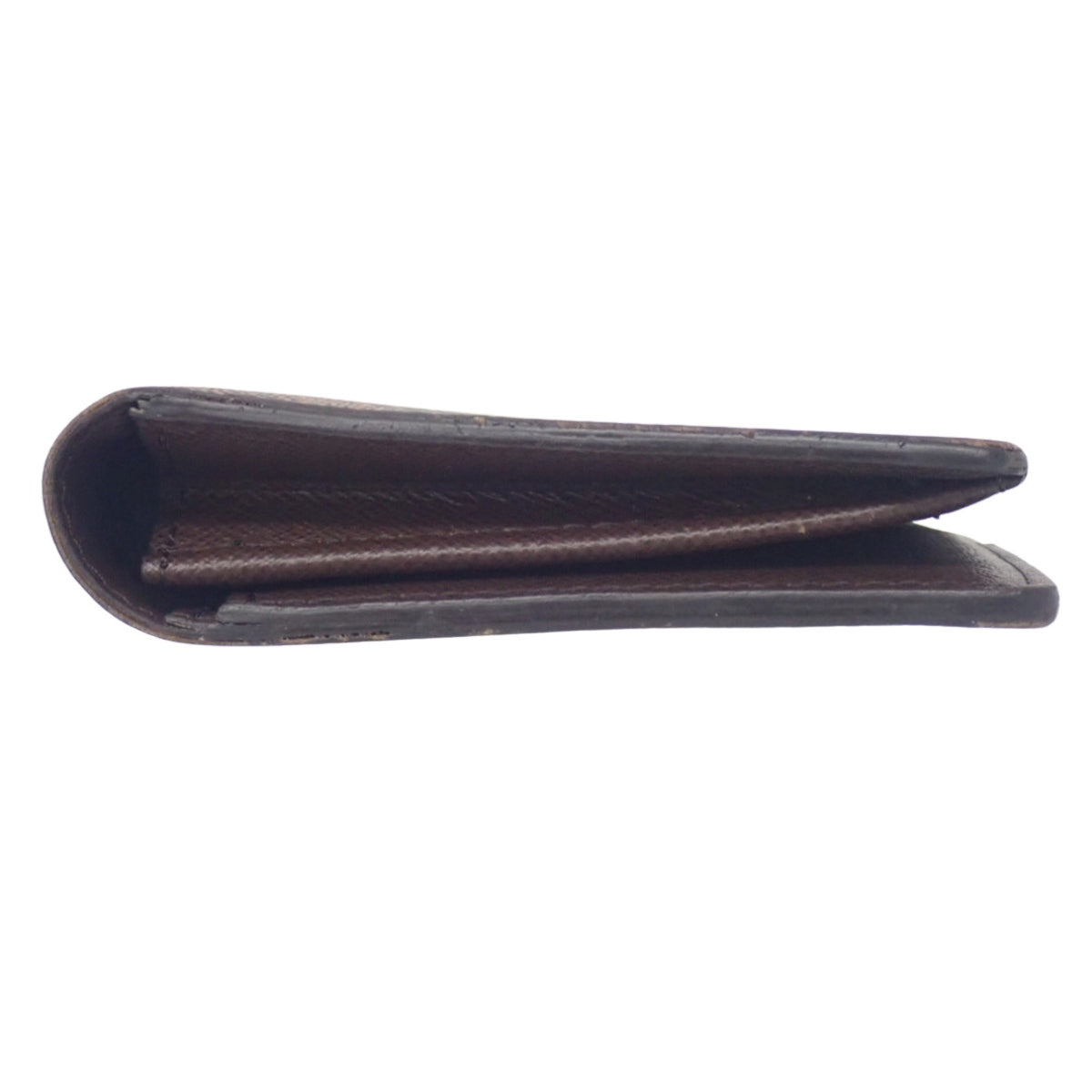 ダミエ・エベヌ ポルトフォイユ・ブラザ ダミエキャンバス ブラウン N60017