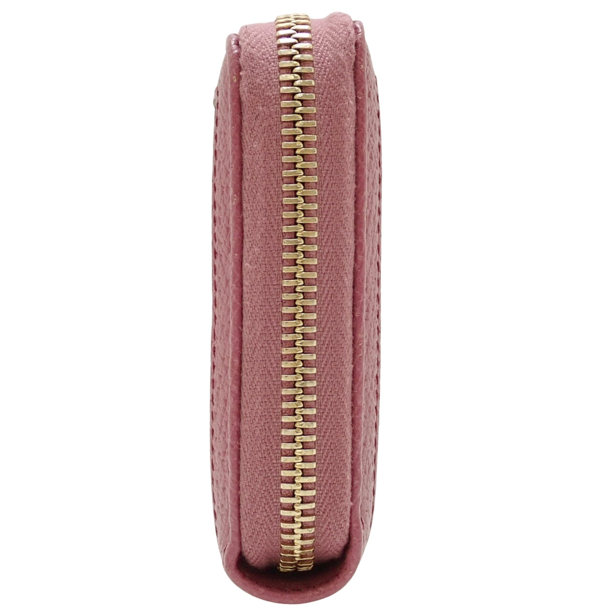 GG Round-Zip Long Wallet, GG Canvas Leather, Beige/Pink, 394005