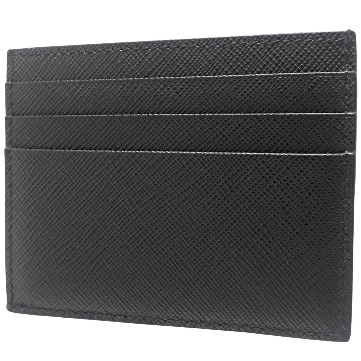 ロゴ カードケース サフィアーノレザー NERO ネロ 2MC223