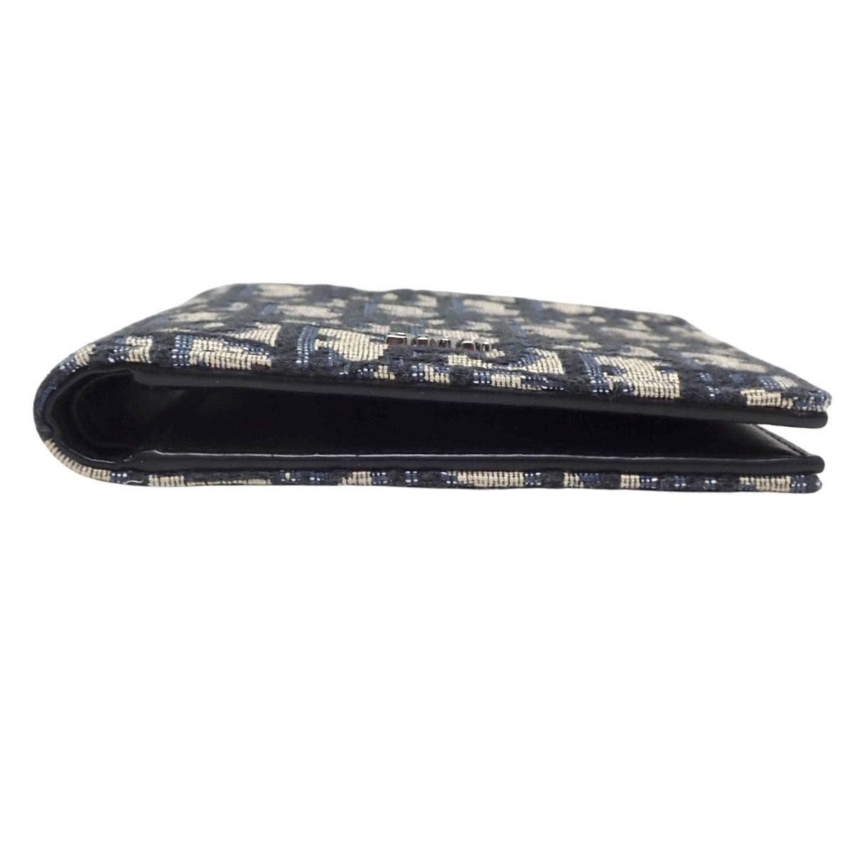 Oblique Jacquard Bi-fold Wallet Black/Beige 2OBBH027YSE_H05E