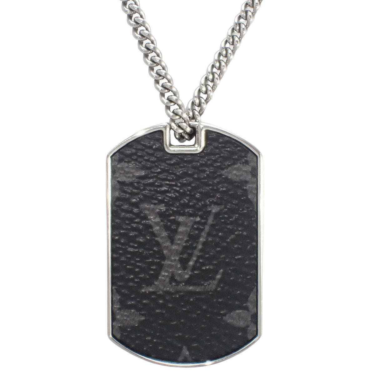 コリエ プラーク ドッグタグ ロケットペンダント メタル モノグラムエクリプス