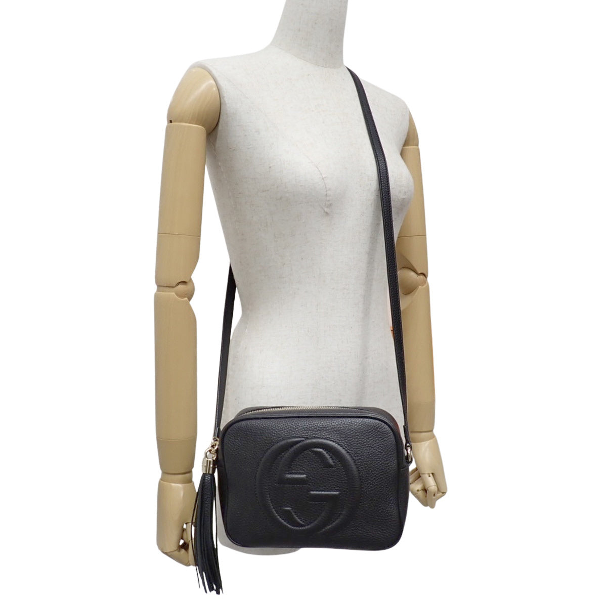 ソーホー スモール ディスコバッグ レザー ブラック 308364