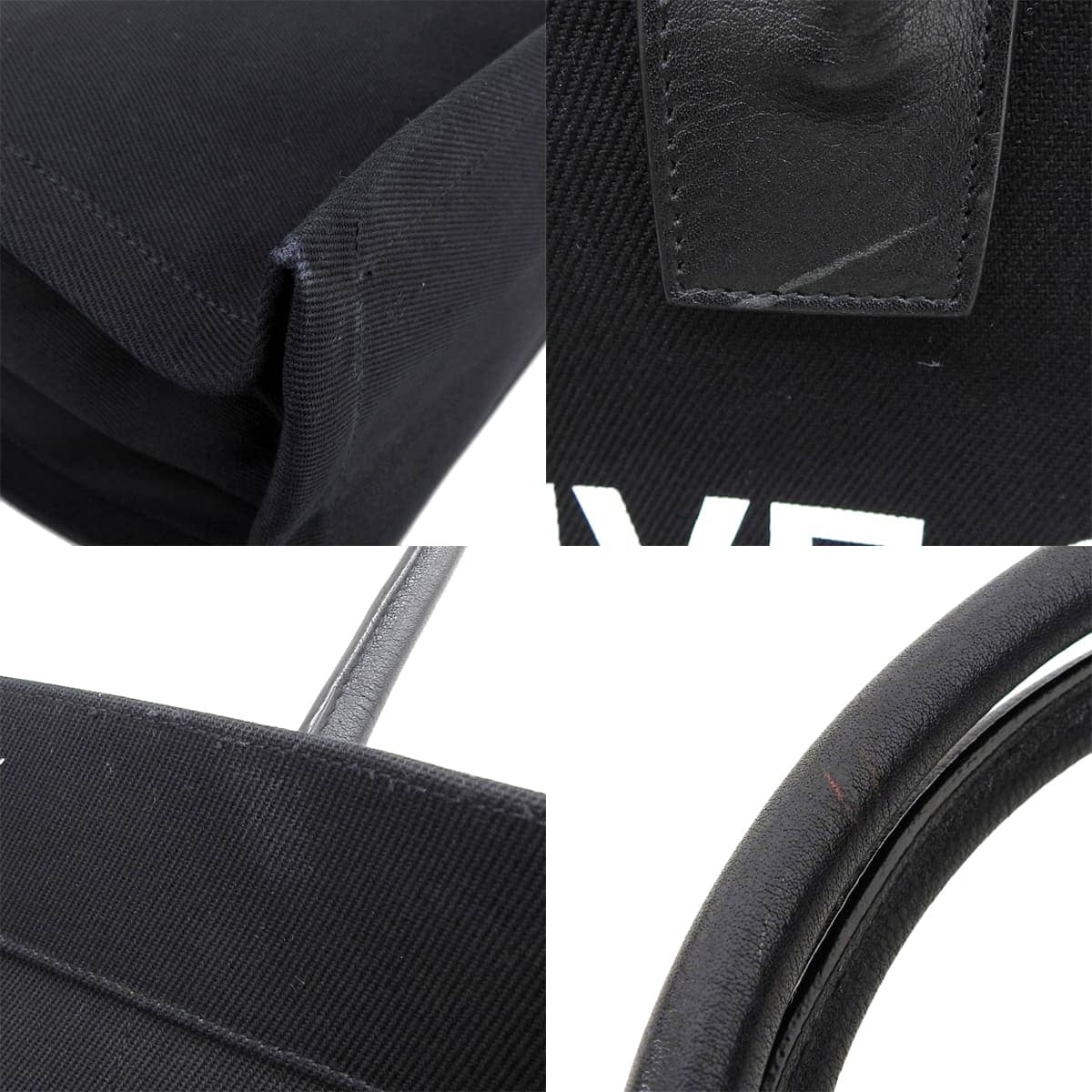 Rive Gauche Tote Bag in Cotton and Black (GNR509415)