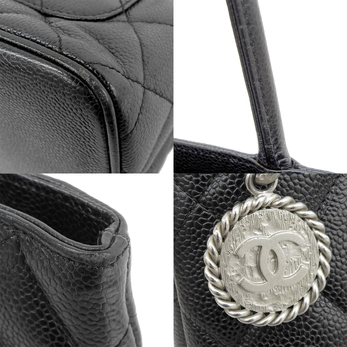 マトラッセ ココマーク 復刻トートバッグ キャビアスキン A01804