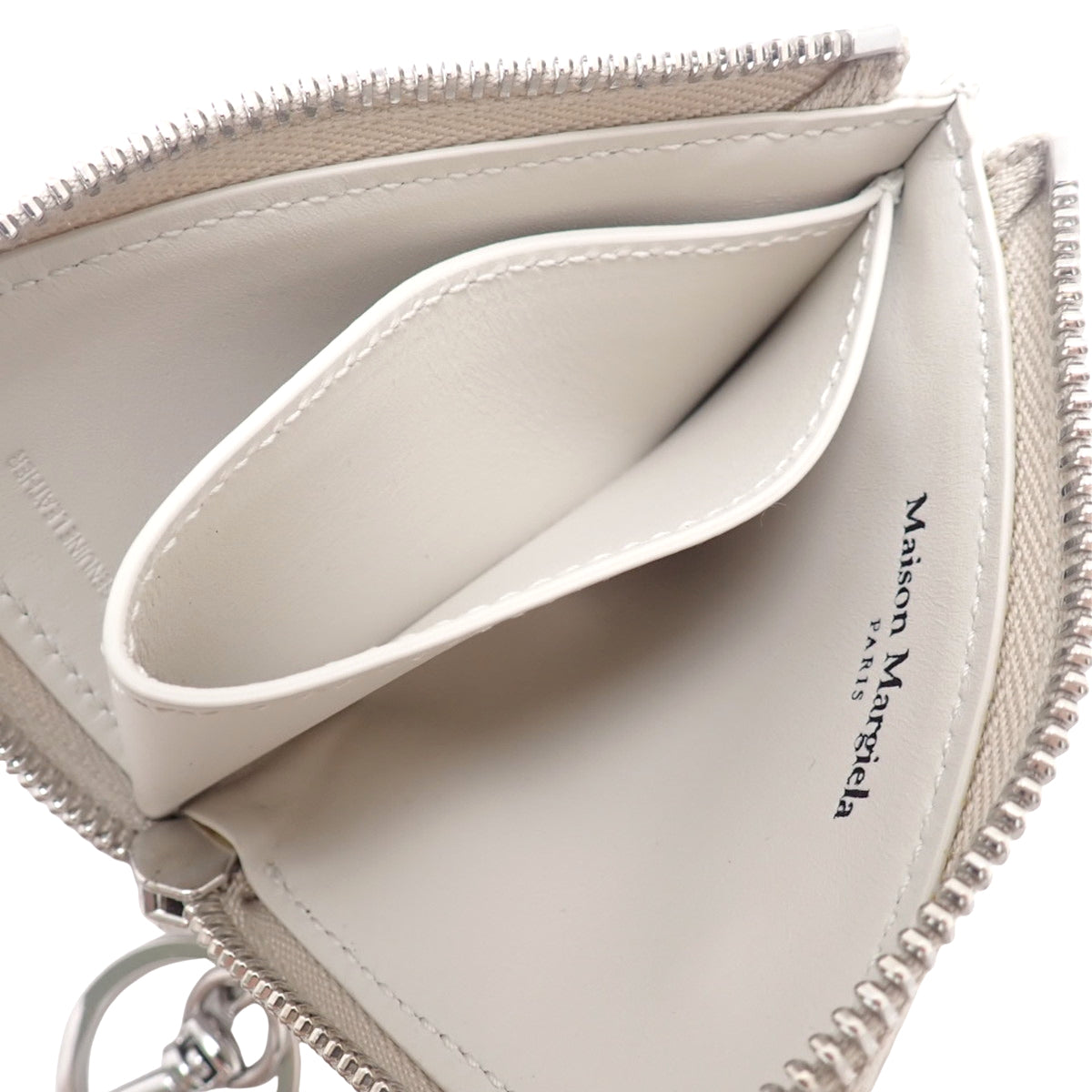 钥匙扣钱包 皮革 米白色 SA1UI0012