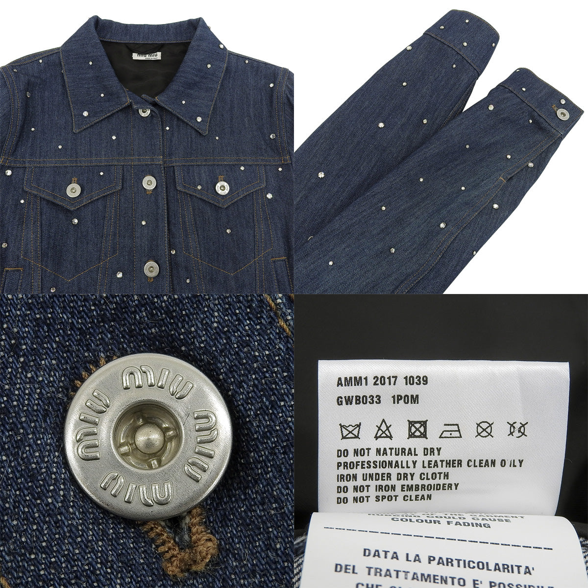 Beaded denim jacket 2017 36