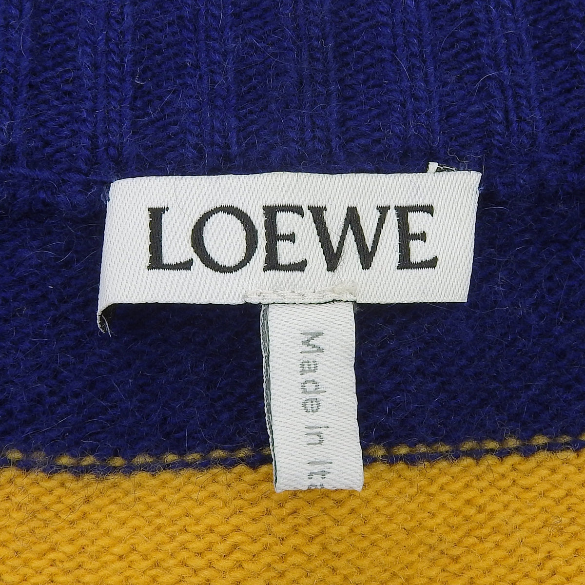 ボーダーニット S ロゴ刺繍 アナグラム