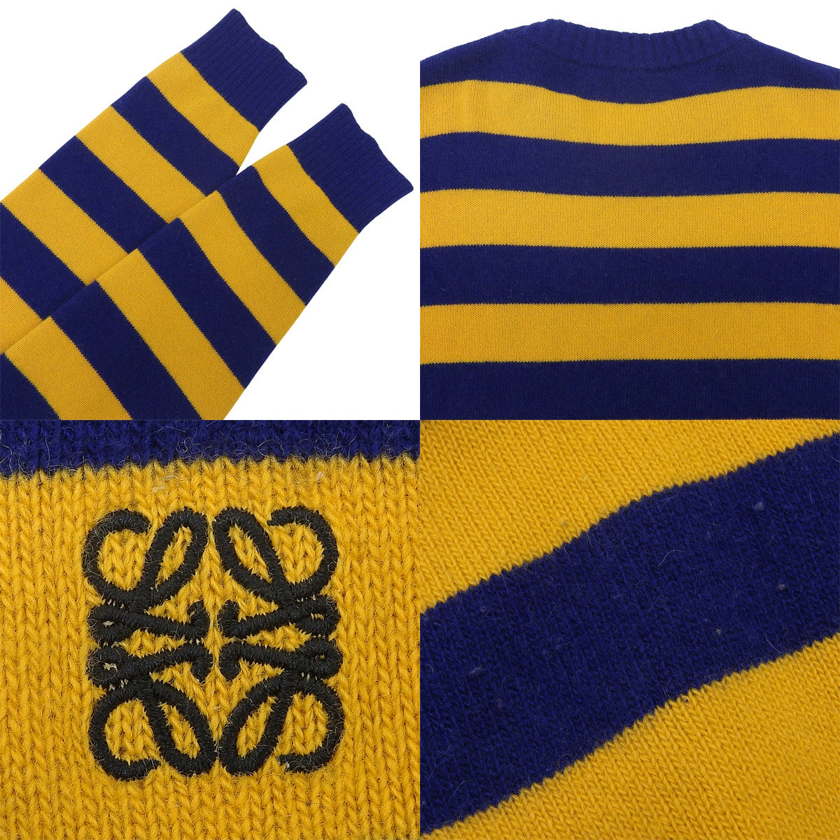 ボーダーニット S ロゴ刺繍 アナグラム