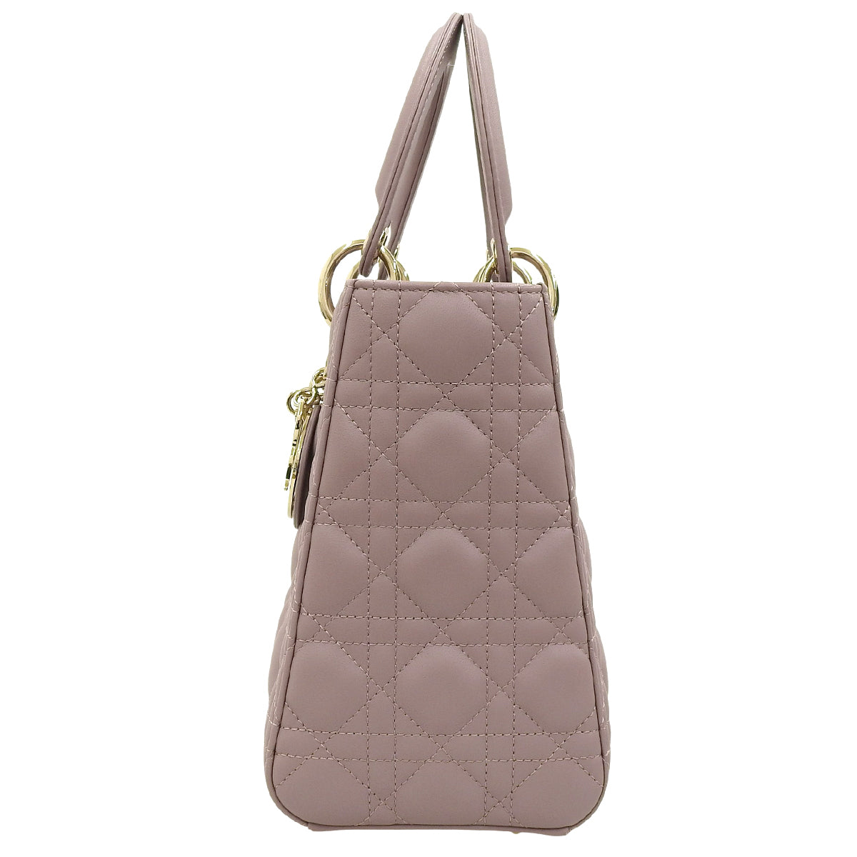 Lady Dior レディディオール バッグ ミディアム ラムスキン ピオニーピンク