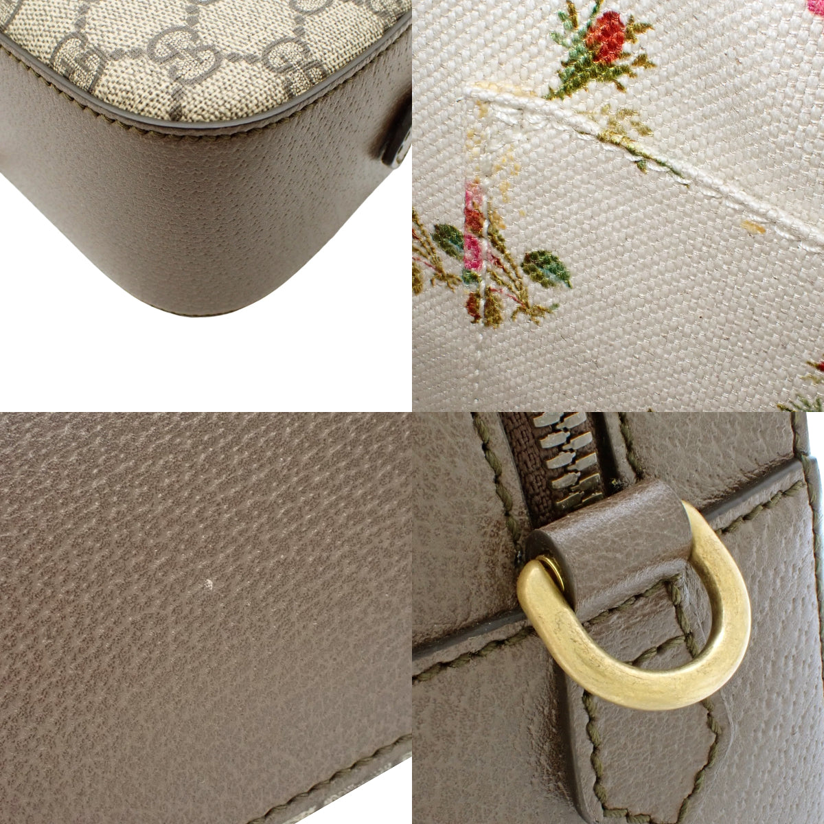 GGスプリーム タイガーヘッド ショルダーバッグ ベージュ ブラウン 476466