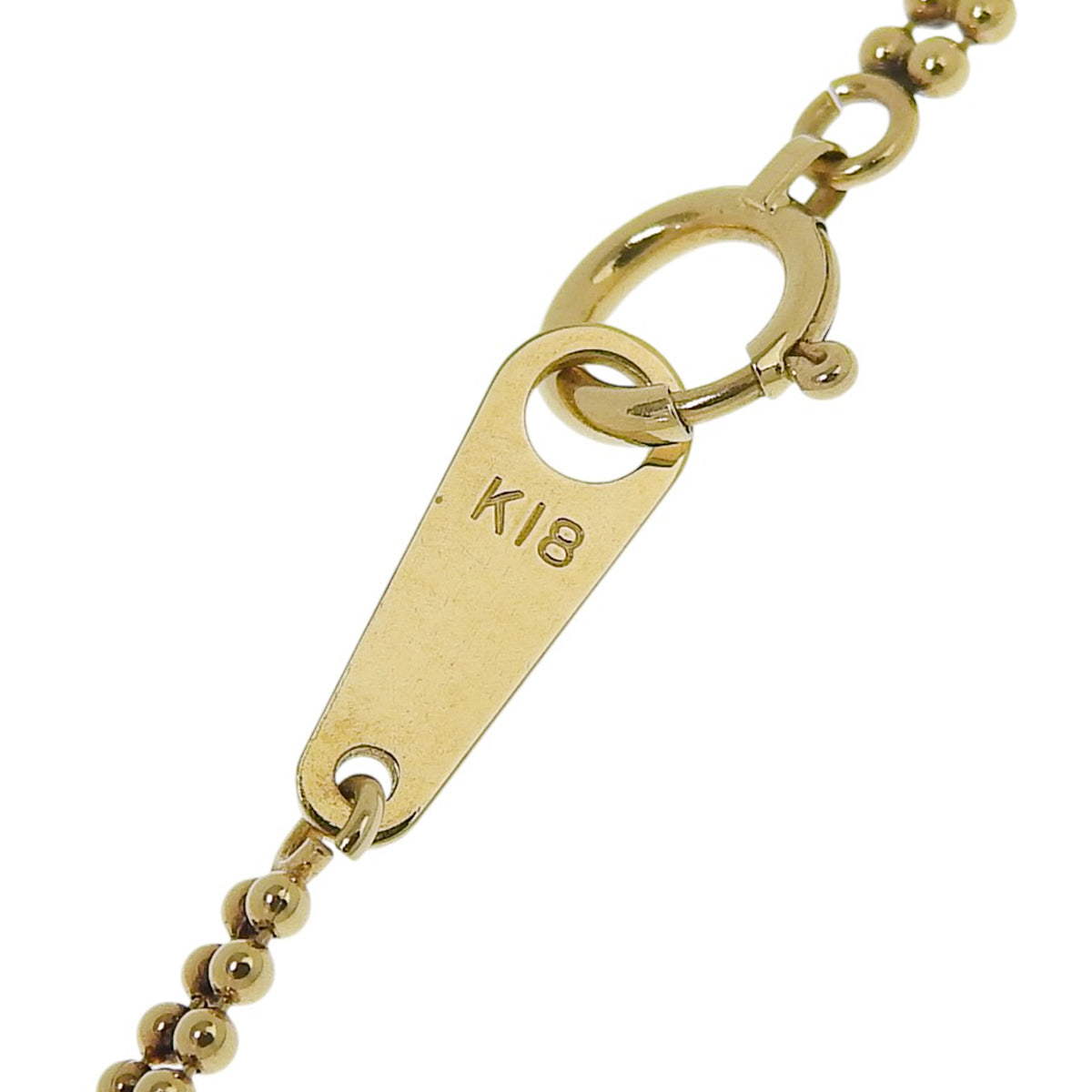 サファイア ダイヤモンド チェーン ネックレス S1.0/D0.14 イエローゴールド K18YG 10.4g