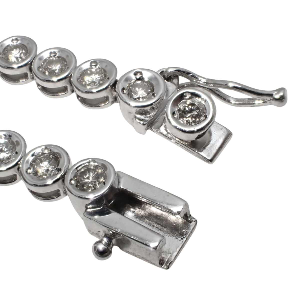 钻石网球项链 D4.63 白金 K18WG