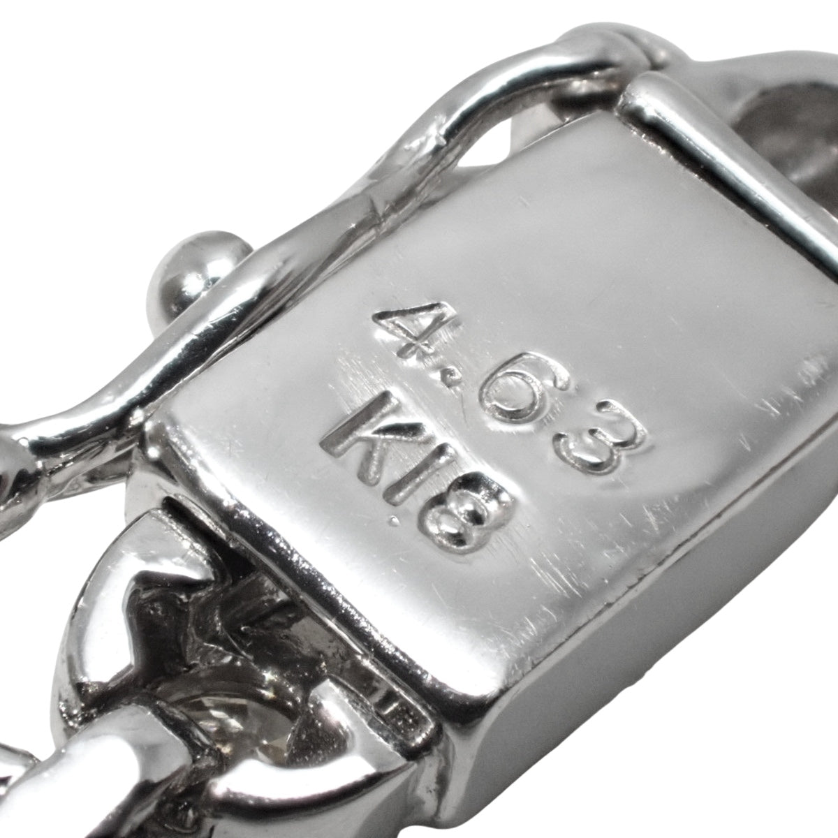 钻石网球项链 D4.63 白金 K18WG