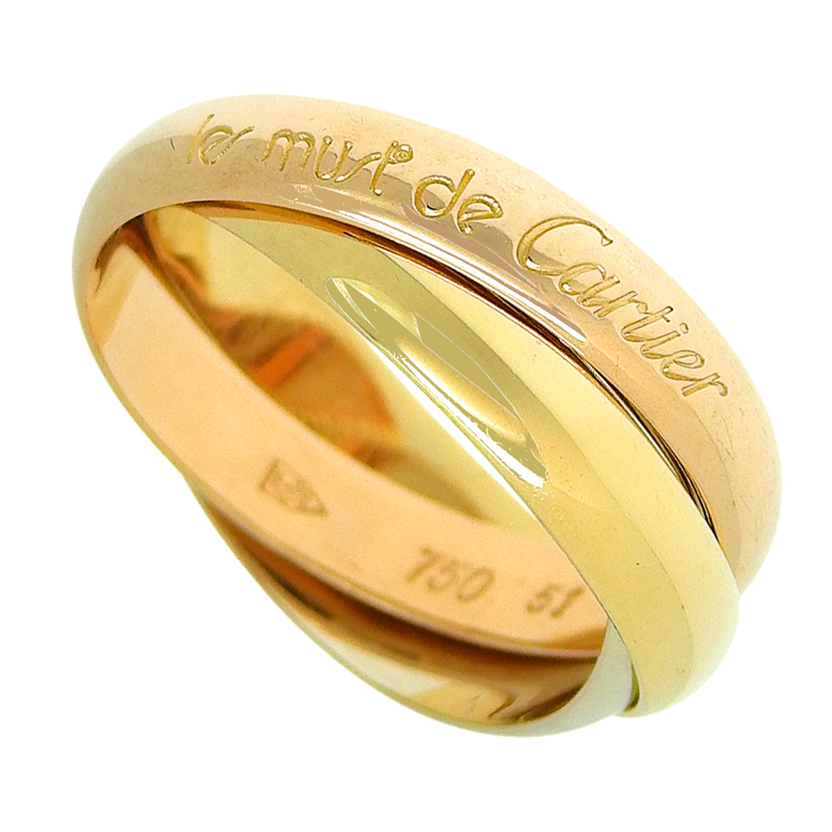 Trinity Classic MM K18PG YG WG Must de Cartier