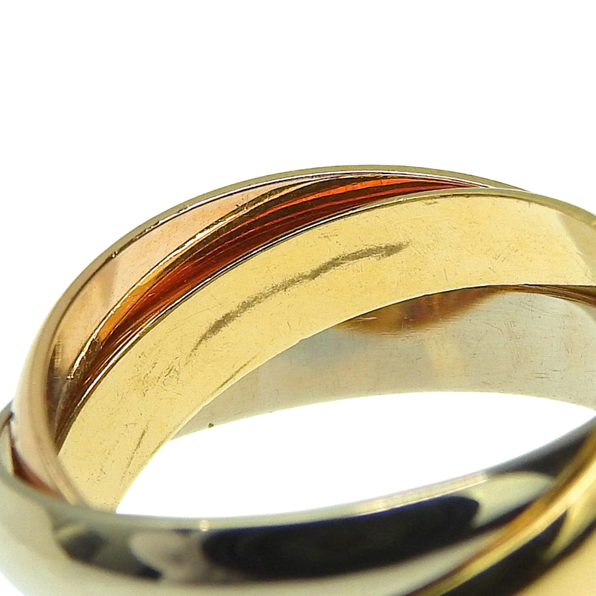 卡地亚 Trinity Classic MM 粉金 K18PG YG WG Must de Cartier 腕表